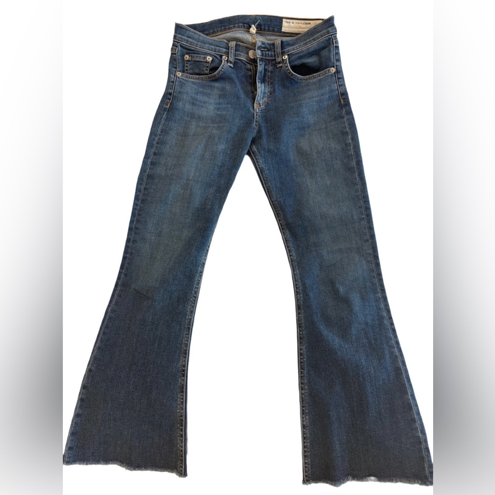 RAG & BONE - low rise cropped flare jeans, size 25